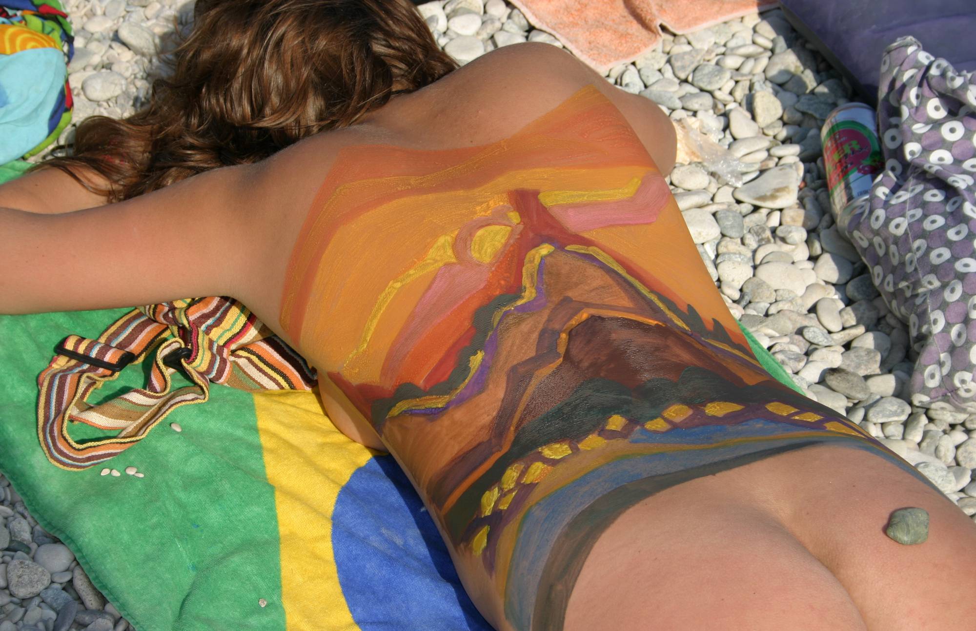 Yellow Eye Body Painting - 2